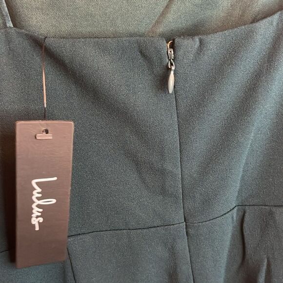 Take Me Anywhere Teal Asymmetrical Bodycon Mini Dress size medium - Picture 8 of 8